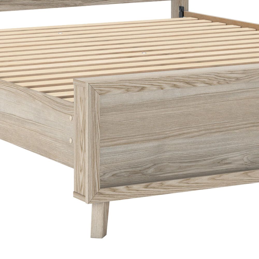 Ashley Hasbrick Queen Slat Panel Bed in Natural and Tan, , large