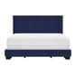 Richlands Furniture Reece Queen Upholstered Panel Bed in Sapphire Blue, , large