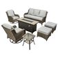 HOMLUX 7-Piece Patio Set in Grey, , large