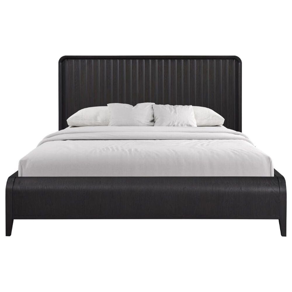 Sterling Timber Elure King Waterfall Panel Bed in Peppercorn, , large