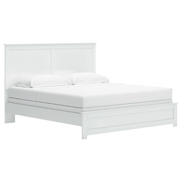 Ashley Bostwick Shoals King Panel Bed in White, , large