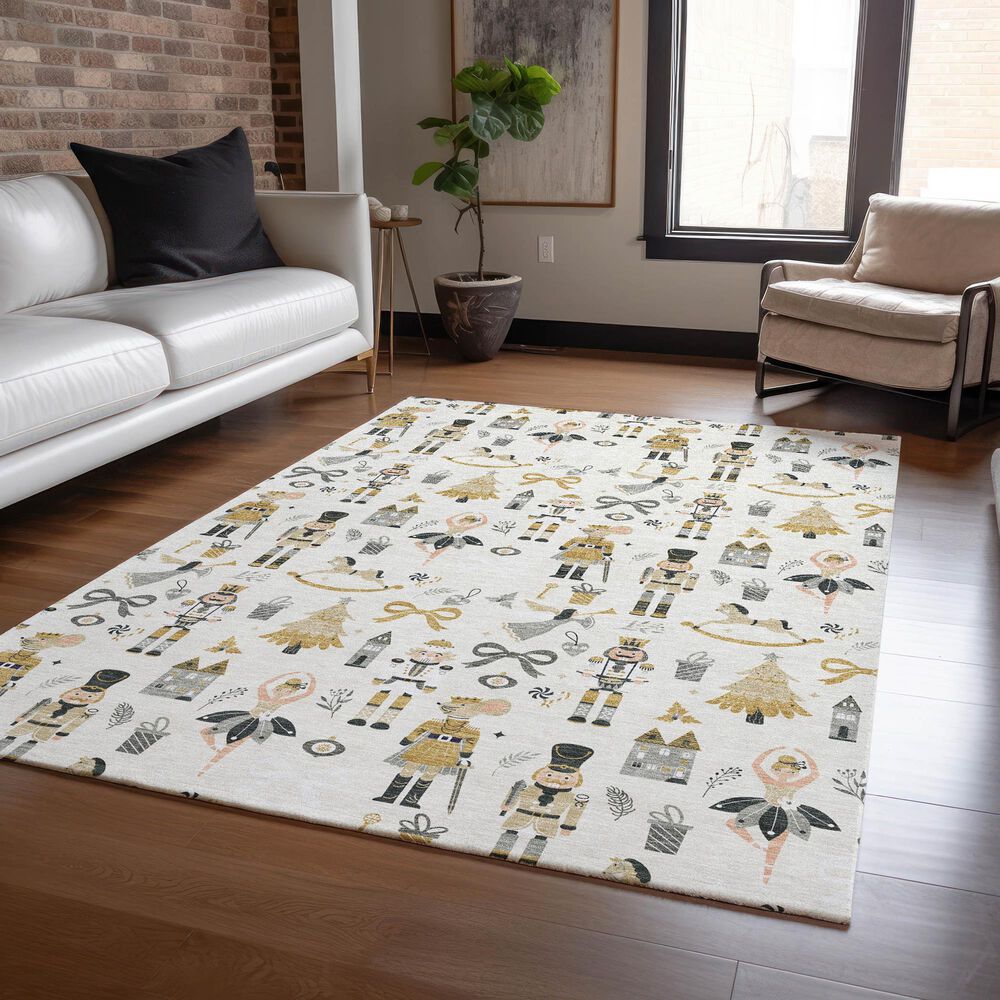 Dalyn Rug Company Wonderland WN35 Ivory 3&#39; x 5&#39; Area Rug, , large