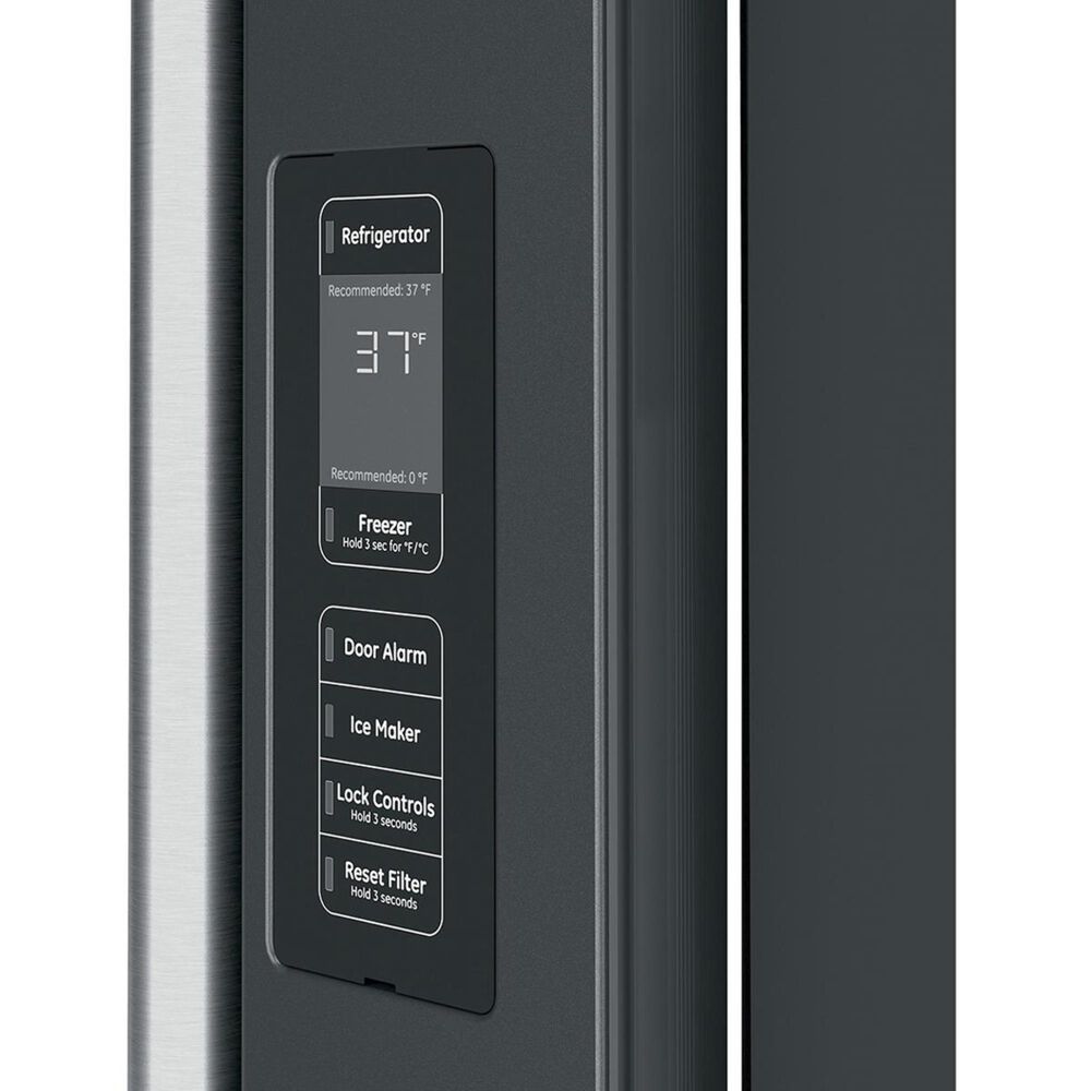 Cafe 23.1 Cu. Ft. French Door Refrigerator in Matte Black in Brushed Stainless, , large