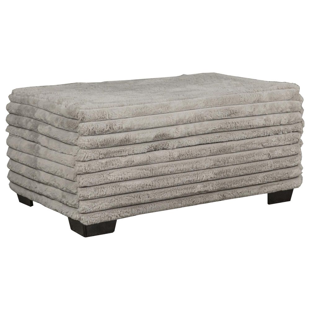 J Cooper USA Storage Ottoman in Julia Fog, , large