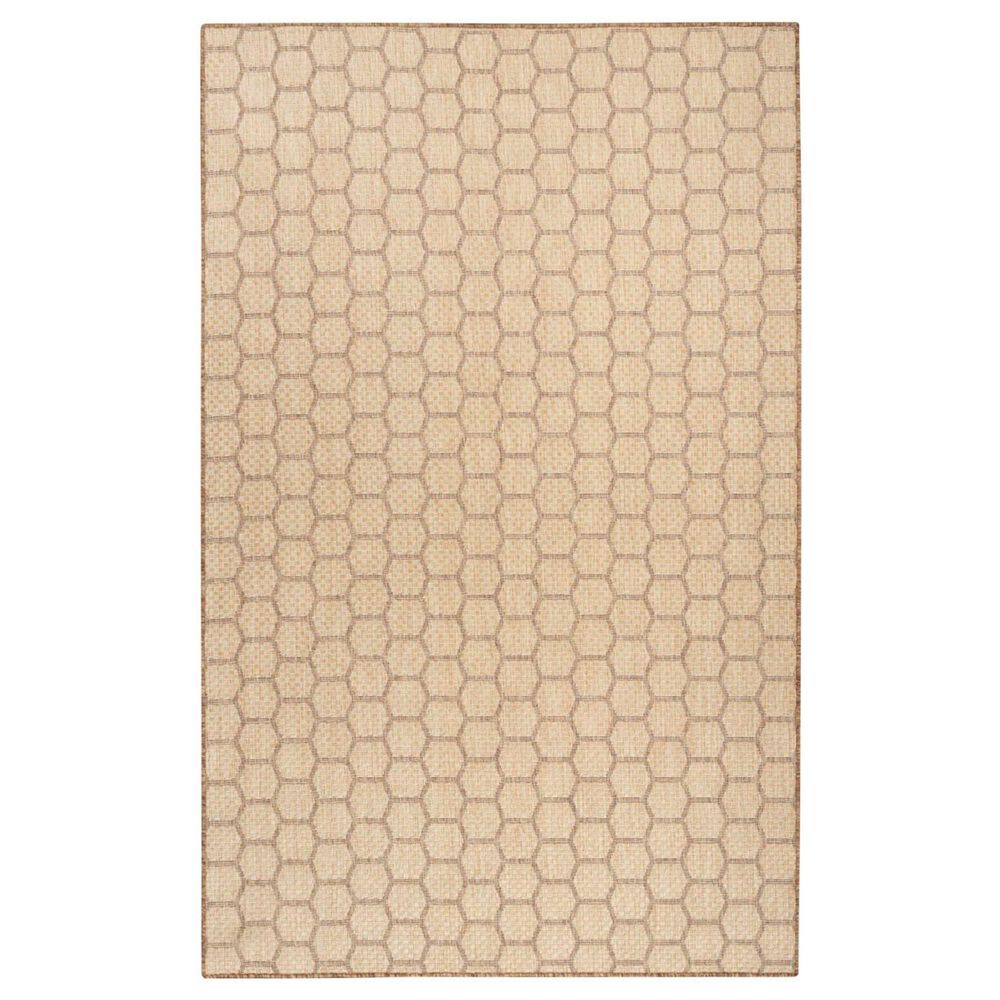 Nourison Twist Reversible 4&#39; x 6&#39; Natural Indoor/Outdoor Area Rug, , large