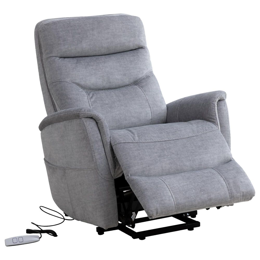 Simeon Collection Gemini Power Lift Recliner with Power Headrest in Capri Silver, , large