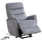 Simeon Collection Gemini Power Lift Recliner with Power Headrest in Capri Silver, , large