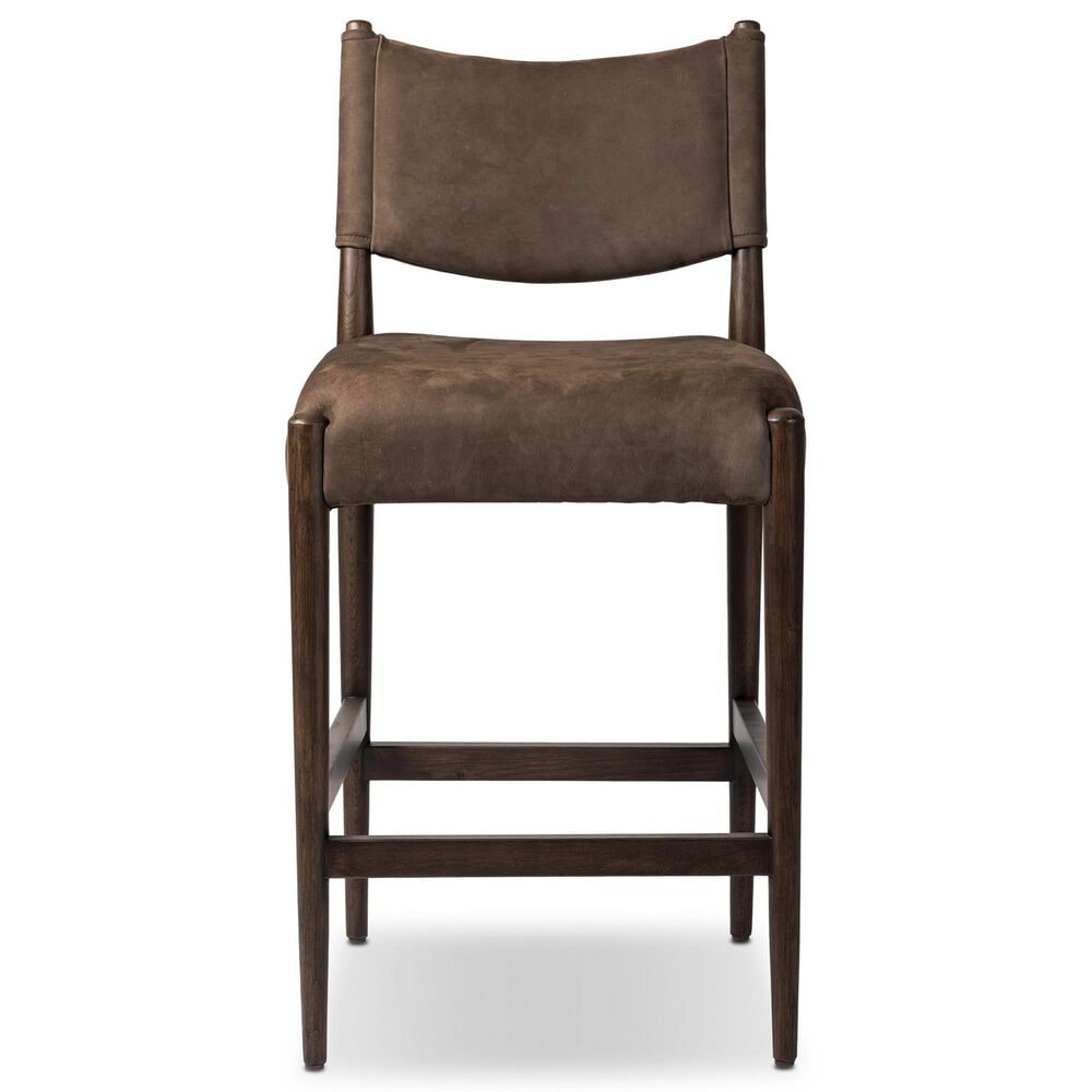 Four Hands Jayla Counter Stool in Burnt Oak, , large