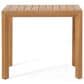 Hearth and Haven Leah 3-Piece Patio Chat Set with Cream Cushion in Teak, , large