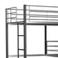 Furniture of America Hatch Twin Triple Bunk Bed in Sand Black and Silver, , large