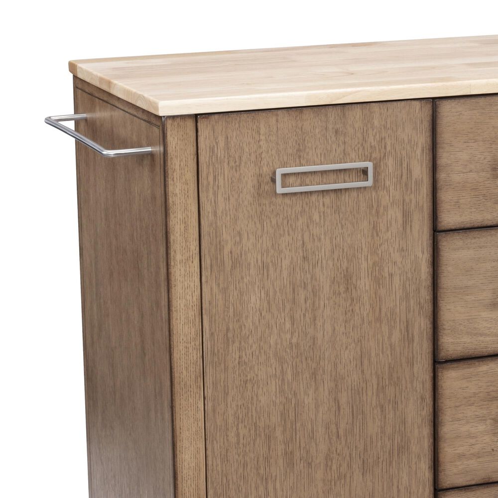 Home Styles Big Sur Kitchen Cart in Brown | Nebraska Furniture Mart
