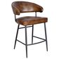 Home Trends & Design Eiffel and Essex 5-Piece Round Dining Set in Antique Natural Teakwood, Black and Powder Coated Black, , large
