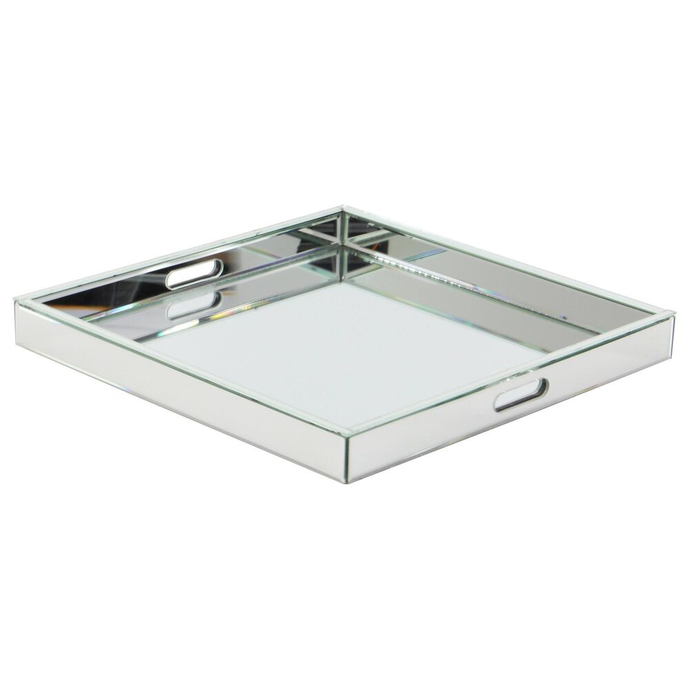 20" Mirrored Tray, , large