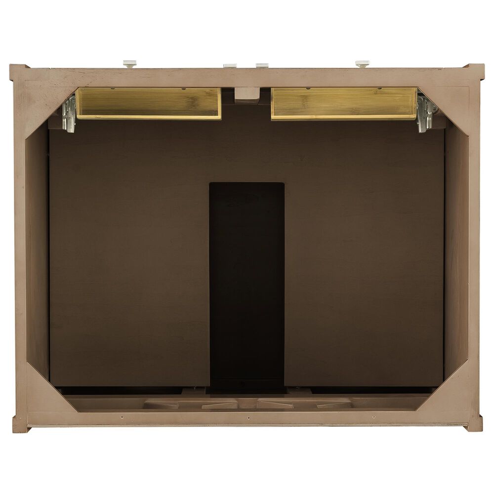 James Martin Vanities Chicago 30&quot; Single Bathroom Vanity in Whitewashed Walnut with Single Hole 3 cm White Zeus Quartz Top and Rectangular Sink, , large