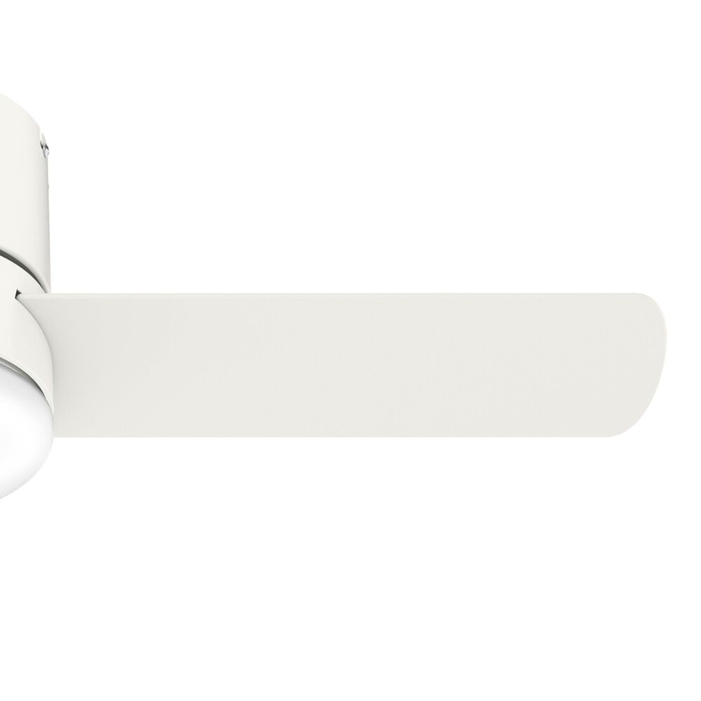 Hunter Minimus Low Profile 44&quot; Ceiling Fan with LED Light in Fresh White, , large
