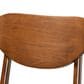 Baxton Studio Katya Counter Stool with Grey Cushion in Walnut Brown (Set of 2), , large