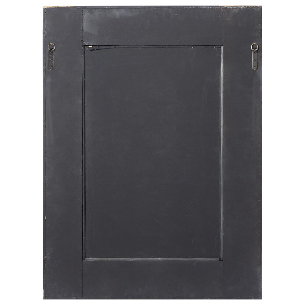 Maple and Jade 29&quot; x 39&quot; Wall Mirror in Distressed Grey and Brown, , large