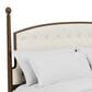 Riverside Furniture Calhoun Queen Upholstered Panel Bed in Whiskey Oak, , large