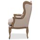 Baxton Studio Oreille Arm Chair in Beige, , large