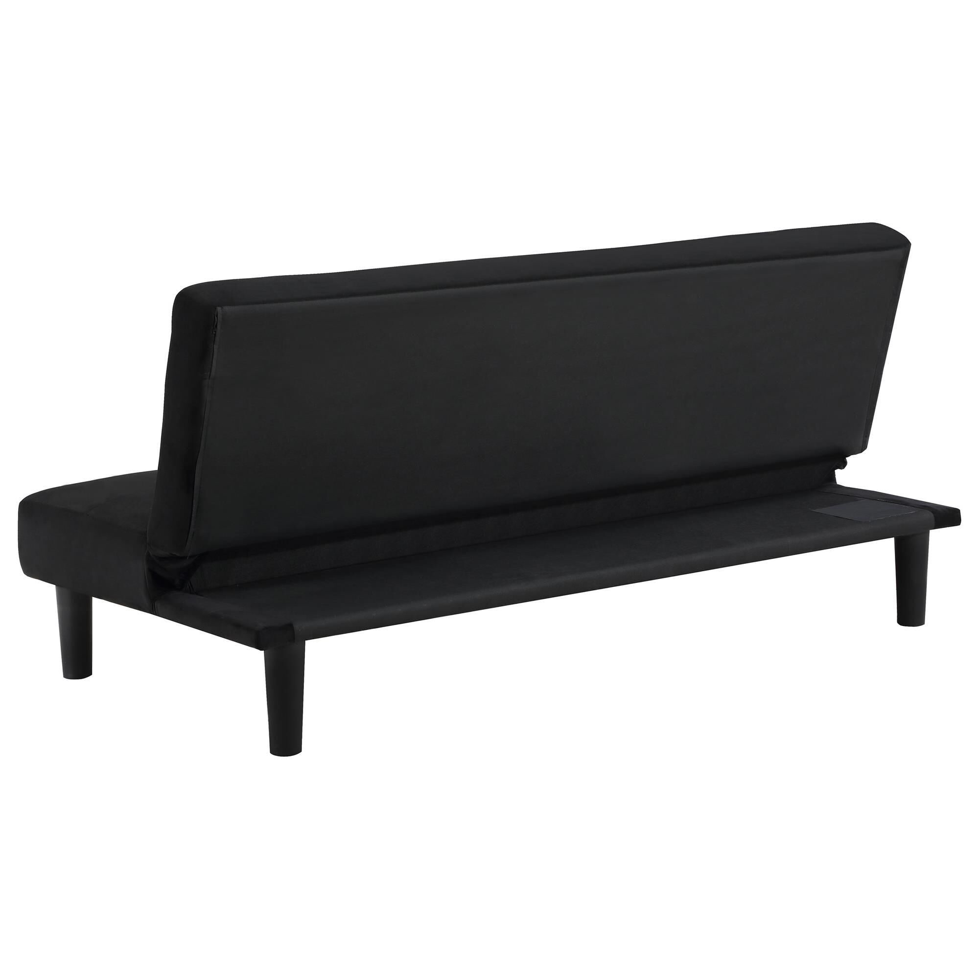 Pacific Landing Stanford Push Back Convertible Sofa Bed in Black