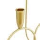 Maple and Jade Metal Decorative Candelabra in Polished Gold, , large