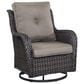 Sunwell Garden 3-Piece Patio Chat Set with Brown Rattan in Gray, , large
