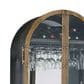Howard Miller Boilermaker Wine and Bar Cabinet in Charcoal Gray and Aged Brass, , large