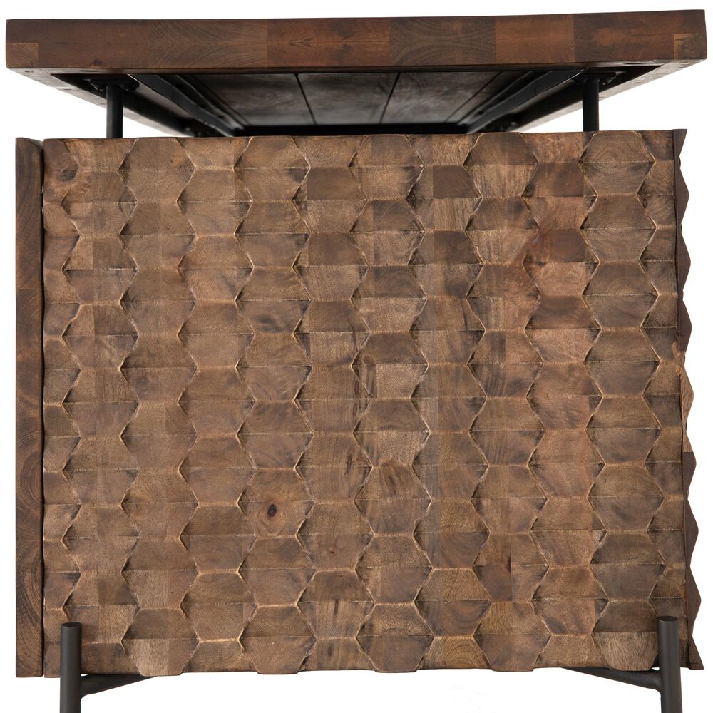 Four Hands Fallon Raffael Desk in Antique Brown and Gunmetal, , large