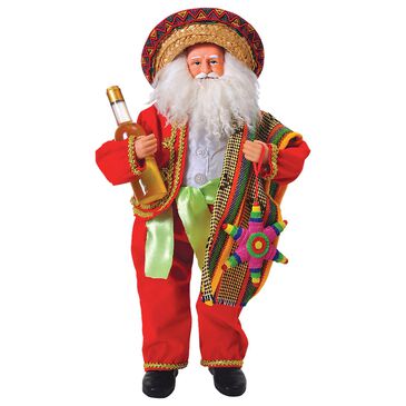 Santa"s Workshop 18" Mexican Santa in Red, , large