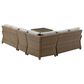 Crosley Furniture Bradenton 5-Piece Patio Sectional Set in Gray and Brown, , large