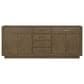 Lexora Home Abbey 80" Double Bathroom Vanity in Grey Oak with 2 cm White Carrara Marble Top and Rectangular Sinks, , large