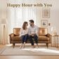 HOMLUX 72" Stationary Sofa in Light Brown, , large