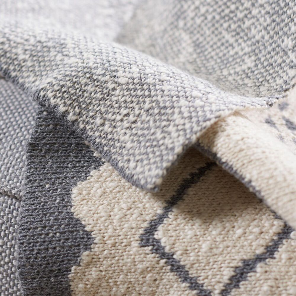 Safavieh Tamar 50&quot; x 60&quot; Throw in Grey and Beige, , large
