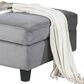 Lilola Home Zelmira Ottoman in Gray, , large