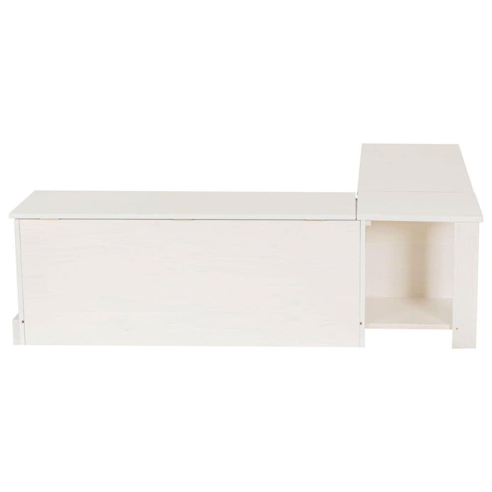 Linon Home Decor Tobin Backless Nook in White, , large