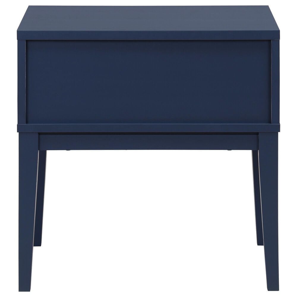 Safavieh Fidia 1-Drawer Nightstand in Navy Blue, , large