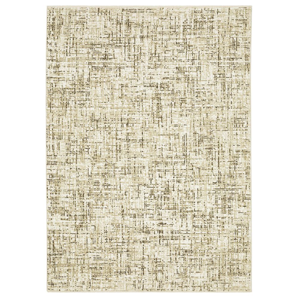 Oriental Weavers Reed 9"10" x 12"10" Ivory and Brown Area Rug, , large