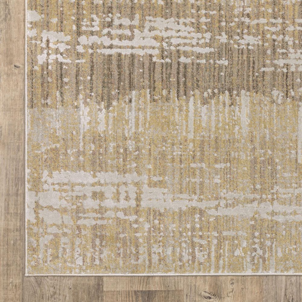 Oriental Weavers Mallory Gold and Brown 3&#39;3&quot; x 5&#39; Area Rug, , large
