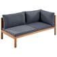 Hearth and Haven 4-Piece Outdoor Sectional Set in Gray, , large