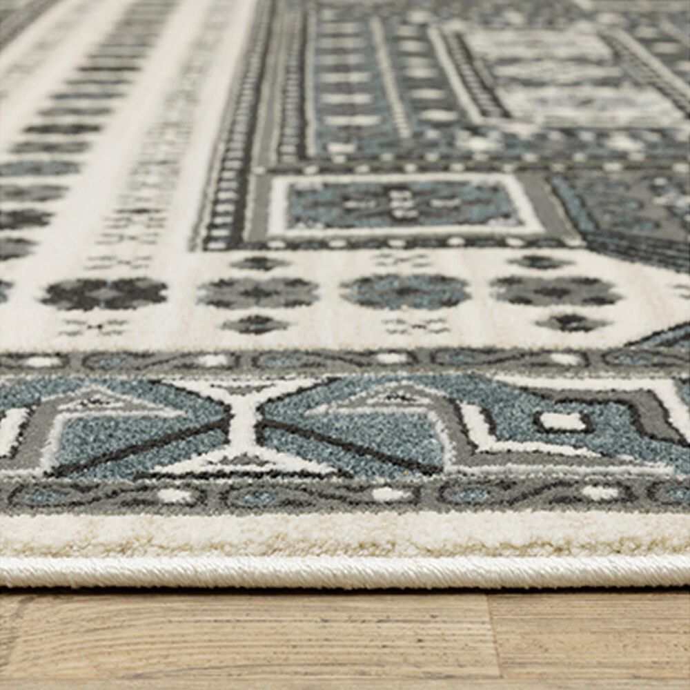 Oriental Weavers Raylan RAY01 9&#39;10&quot; x 12&#39;10&quot; Grey Area Rug, , large