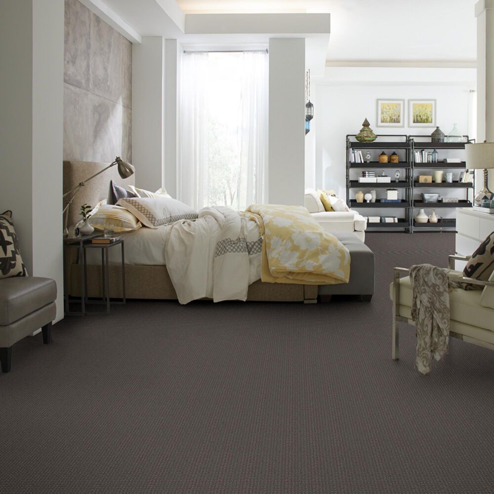 Shaw Detailed Elegance Patterned Carpet in Graphite, , large