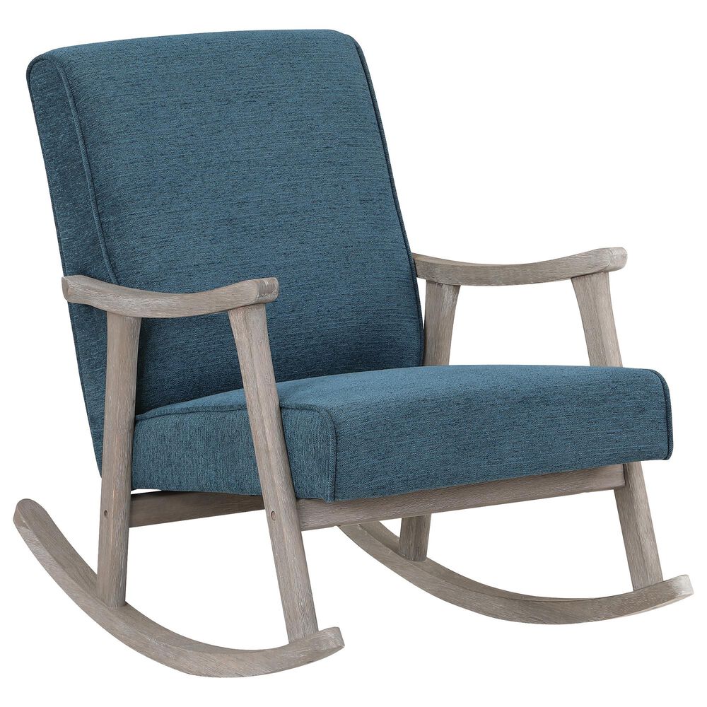 OSP Home Gainborough Rocker with Brushed Grey Frame in Azure, , large