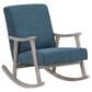 OSP Home Gainborough Rocker with Brushed Grey Frame in Azure, , large
