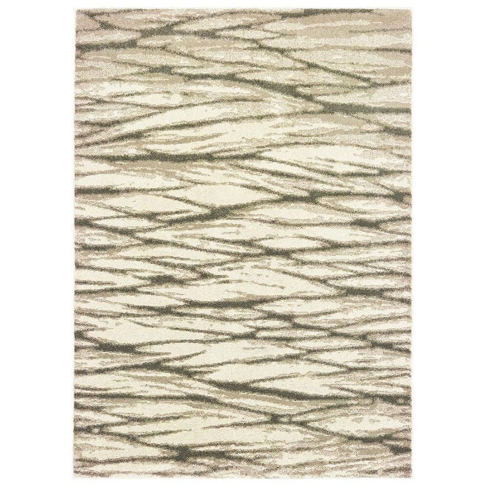 Oriental Weavers Carson 9671C 6"7" x 9"2" Ivory Area Rug, , large