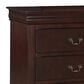 Crown Mark Louis Philip 3-Piece Queen Bedroom Set in Cherry, , large