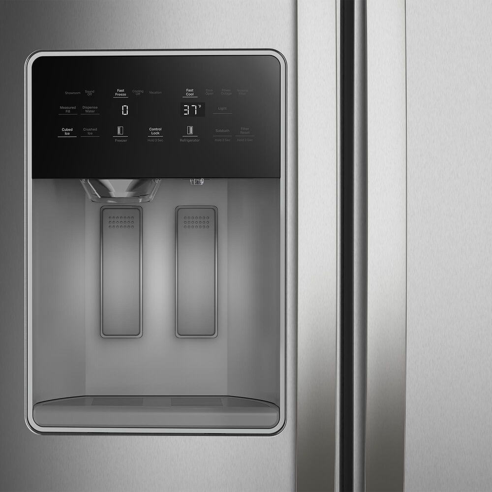 Whirlpool 20.85 Cu. Ft. Counter Depth Freestanding Side by Side Refrigerator in Fingerprint Resistant Stainless Steel, , large