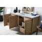 James Martin Vanities Portland 60" Single Bathroom Vanity in Whitewashed Walnut with 3 cm Carrara White Marble Top and Rectangular Sink, , large