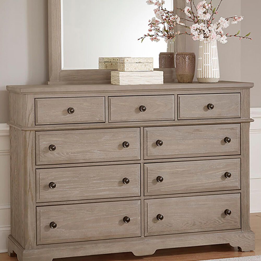Viceray Collections Heritage Mansion 9 Drawer Dresser in Greystone, , large