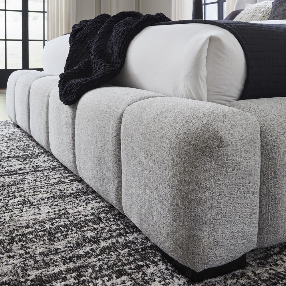 Ashley Grendusk Queen Upholstered Bed in Light Gray, , large