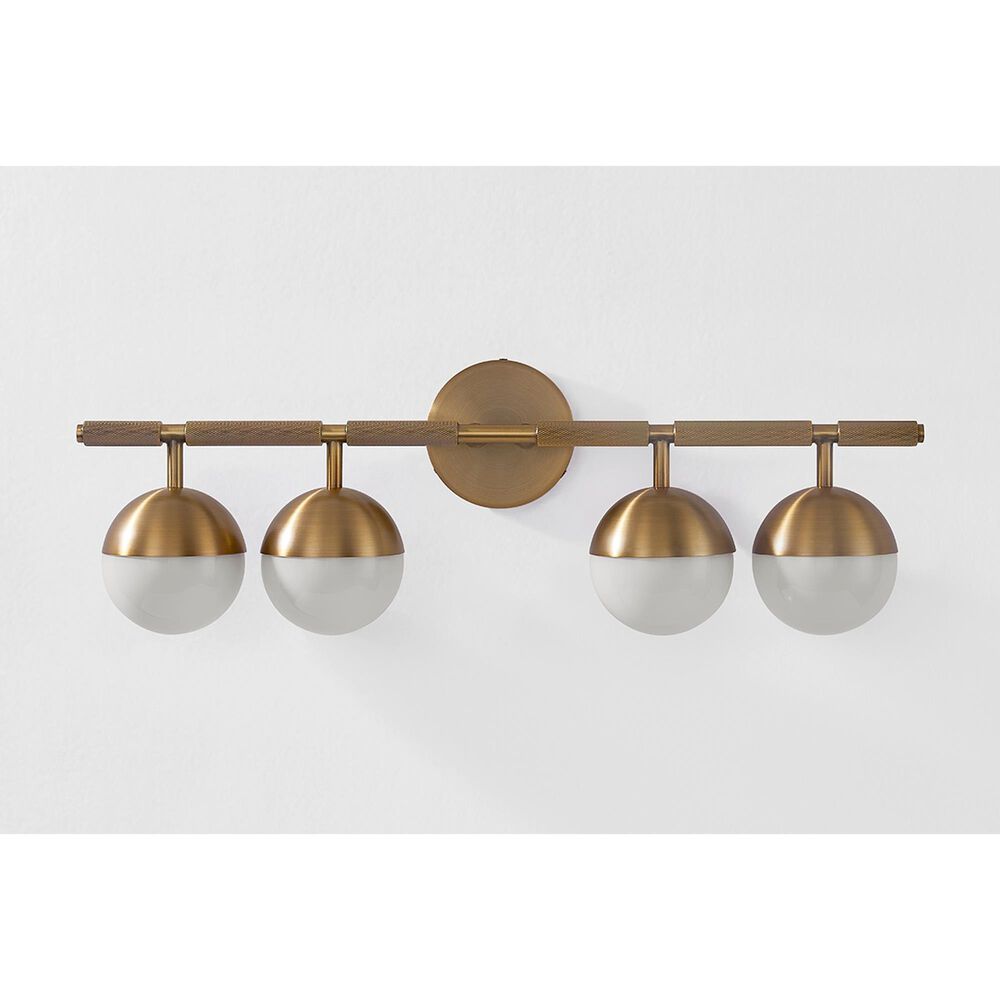 Troy Lighting Enson 4-Light Bath Vanity in Patina Brass, , large